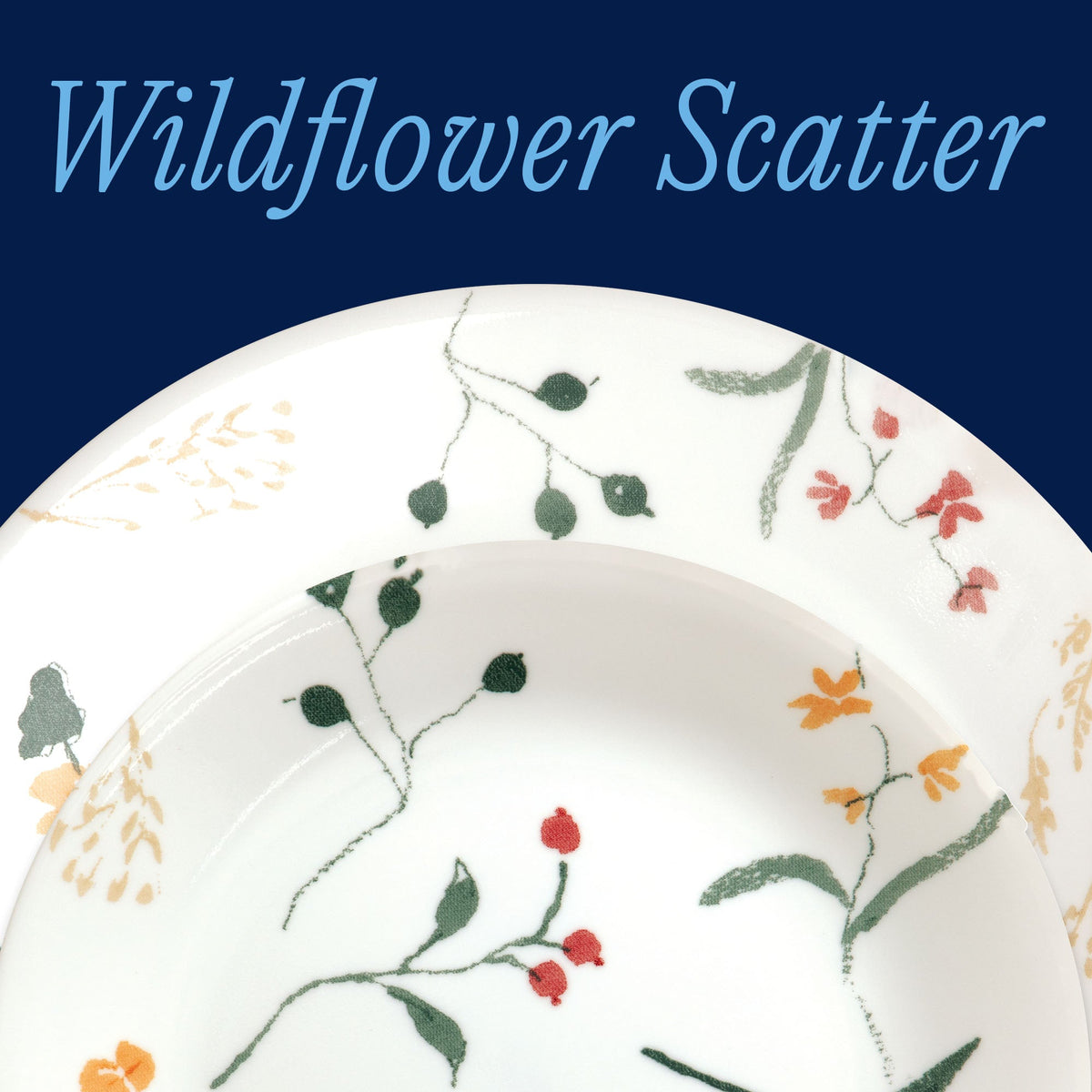 Wildflower Scatter 32-piece Dinnerware Set, Service for 8