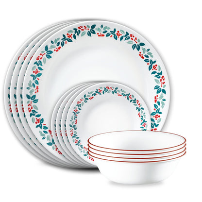 Winter Berries 12-piece Dinnerware Set, Service for 4