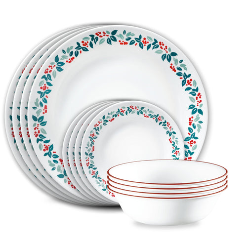 Winter Berries 12-piece Dinnerware Set, Service for 4