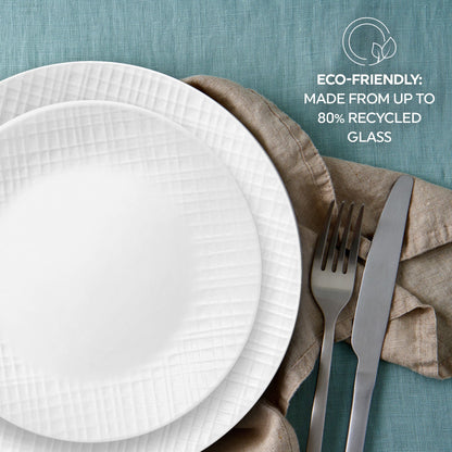 Linen Weave 18-piece Dinnerware Set, Service for 6