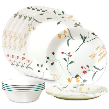 Wildflower Scatter 12-piece Dinnerware Set, Service for 4
