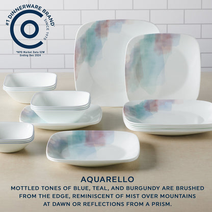 Aquarello 16-piece Dinnerware Set, Service for 4