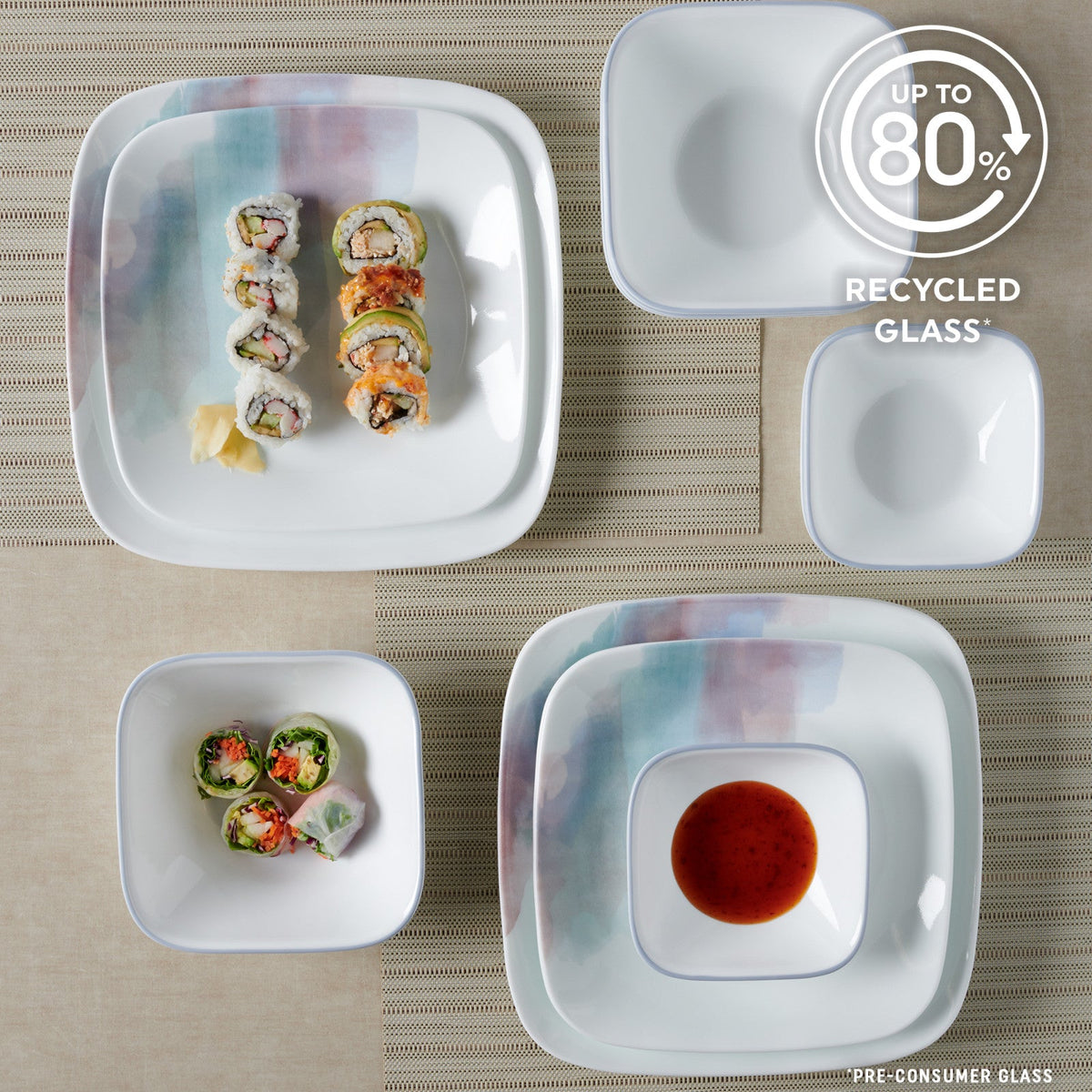 Aquarello 16-piece Dinnerware Set, Service for 4