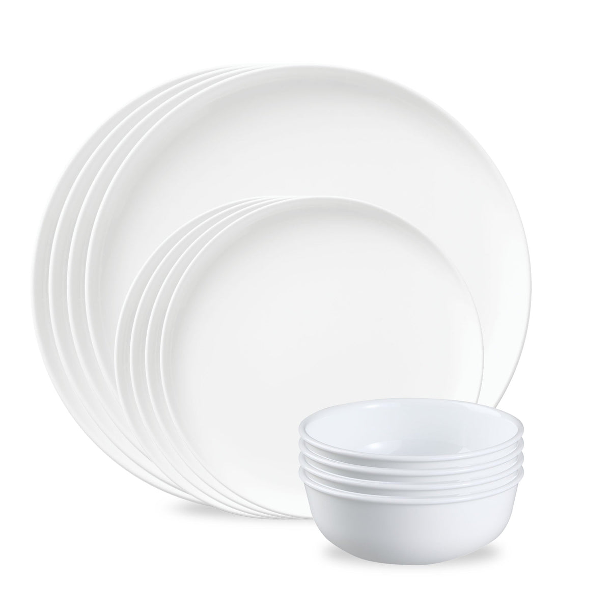 Modern Rounds 12-piece Dinnerware Set, Service for 4