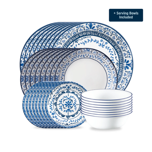 Portofino Dinnerware Set – Service for 8 + Serving Bowls